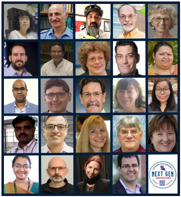 Speaker grid collage